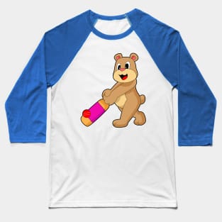 Bear Cricket Cricket bat Baseball T-Shirt